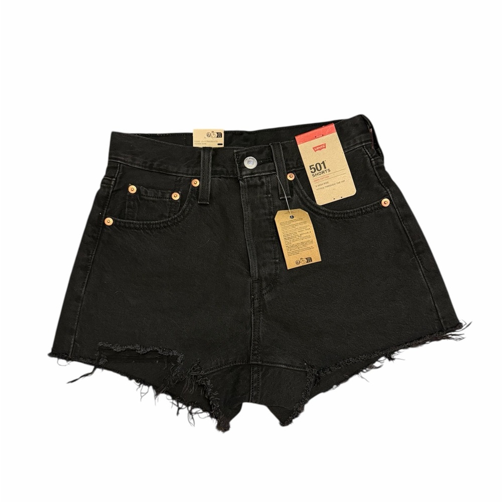 Levi's Women's Black Denim Shorts
